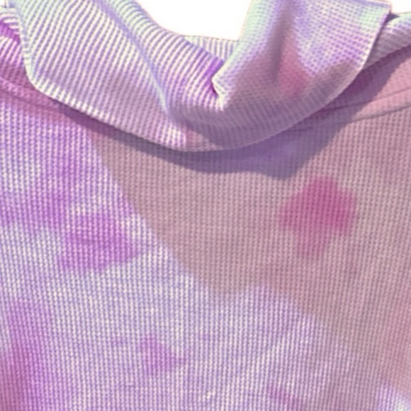 Calvin Klein Performance Womens Plus Casual Tie-Dye Turtleneck Top - Picture 8 of 14